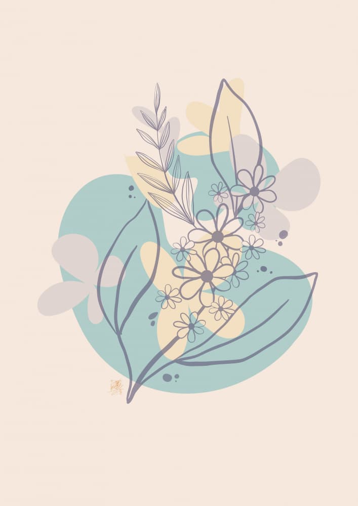 Soft Abstract Botanicals by Osvaldo Russo — canvas wall art