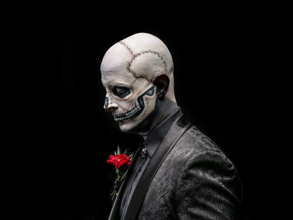 Gothic Skull Gentleman by Sam SDFMedia — canvas wall art