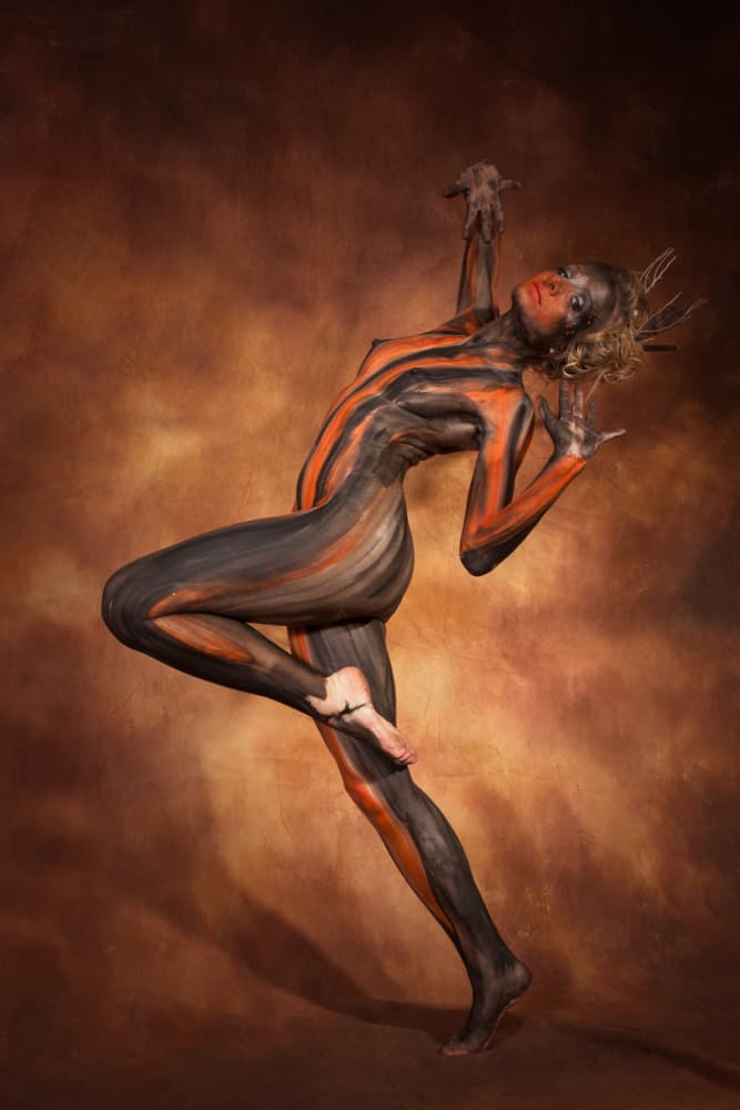 Tribal Body Paint Dancer by Christine von Diepenbroek — canvas wall art