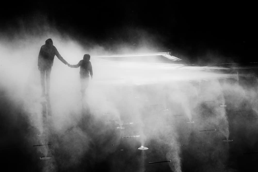 Walking Through Mist by Eric Drigny — canvas wall art