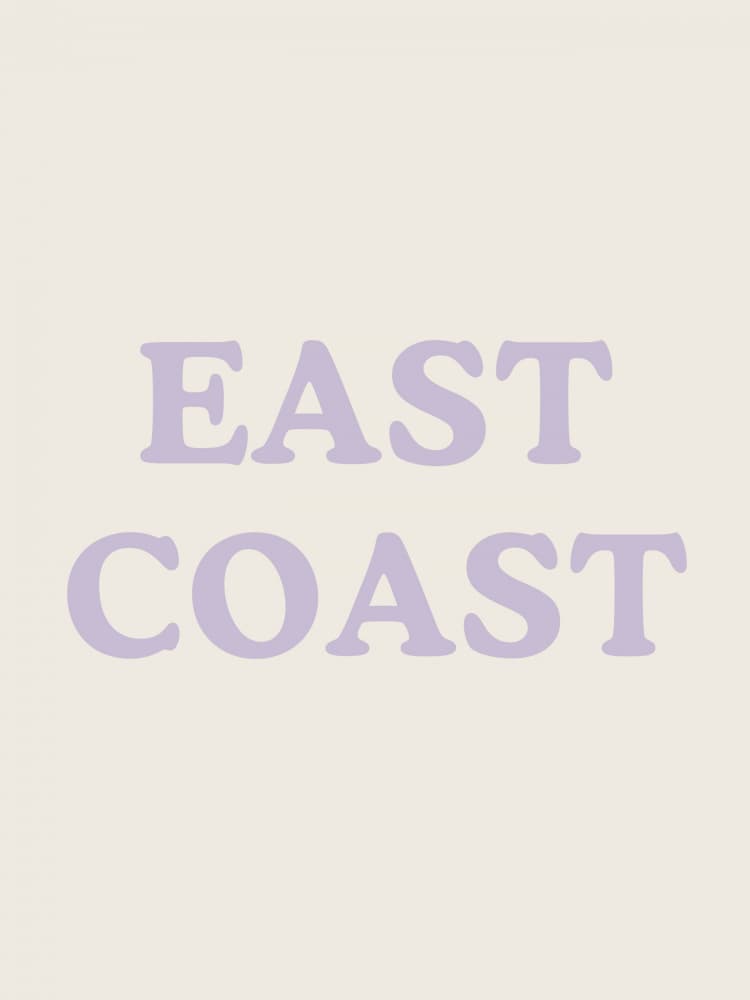 East Coast Typography by Jolly and Dash — canvas wall art