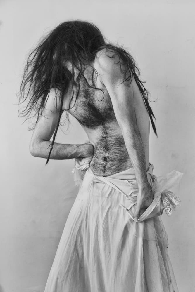 Wild Hair Expressive Torso by Babak Haghi — canvas wall art