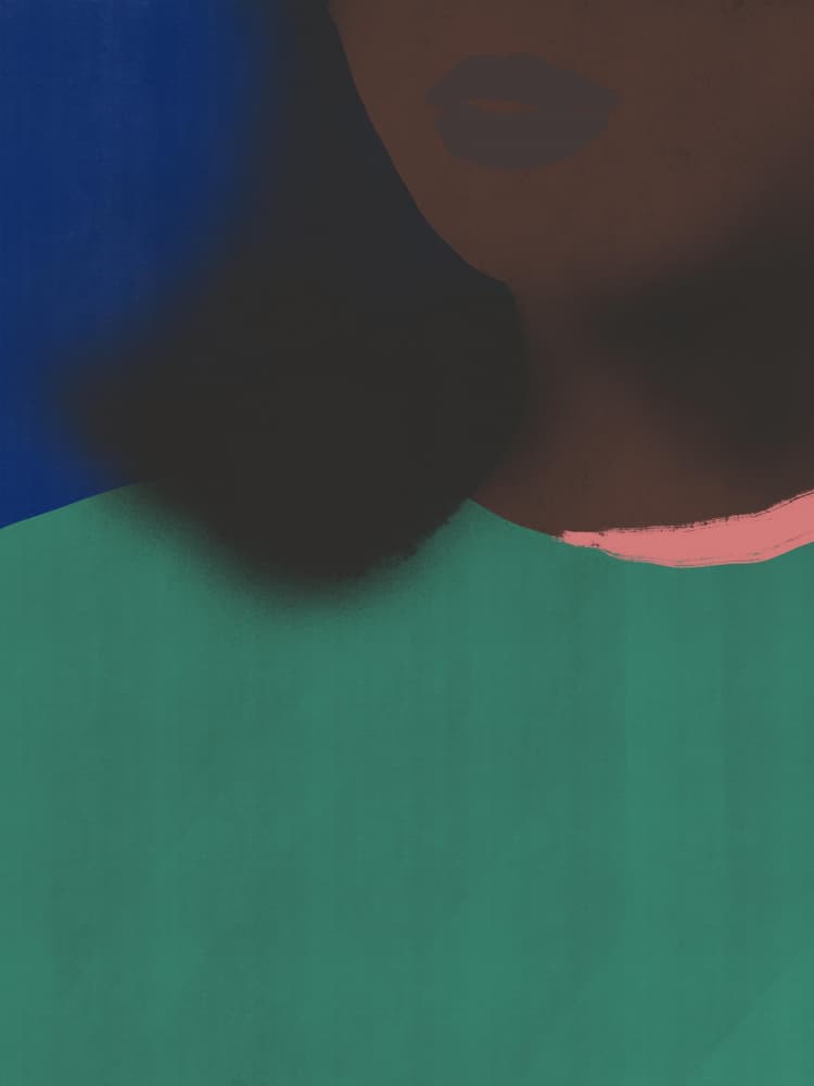 Abstract Woman Portrait by Little Dean — canvas wall art