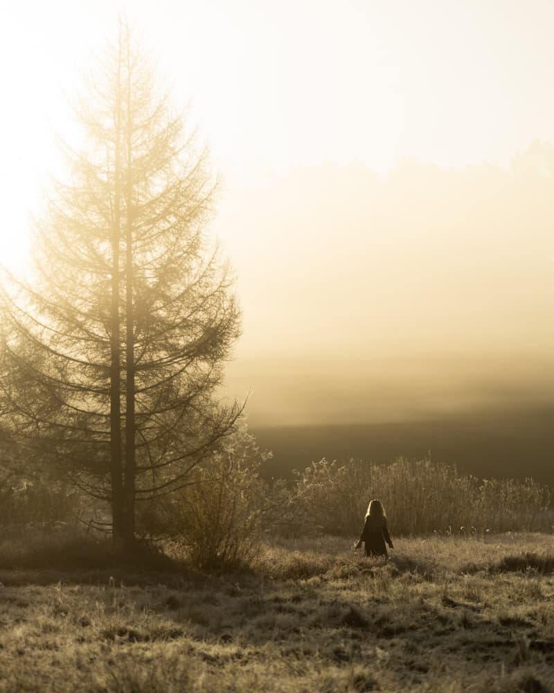 Woman in Golden Light by Leszek Paradowski — canvas wall art