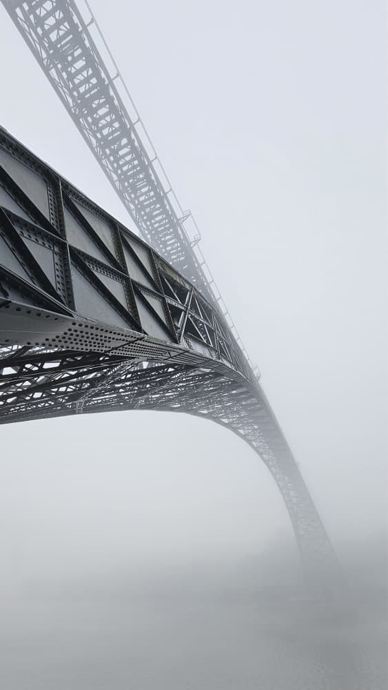 Misty Bridge Arch by Filipe P Neto — canvas wall art