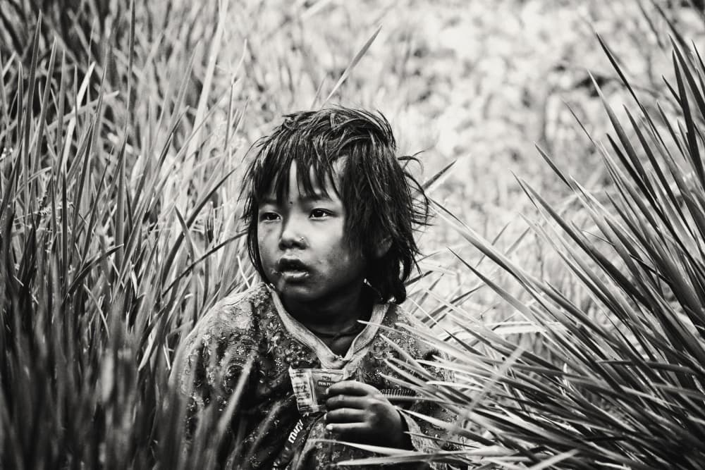 Thoughtful Young Child by M. Mehdi Fazelbeygi — canvas wall art