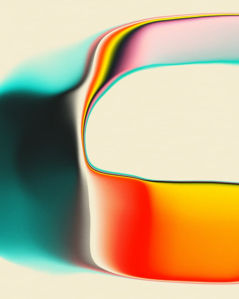 Vibrant Gradient Flow by Jazzberry Blue — canvas wall art