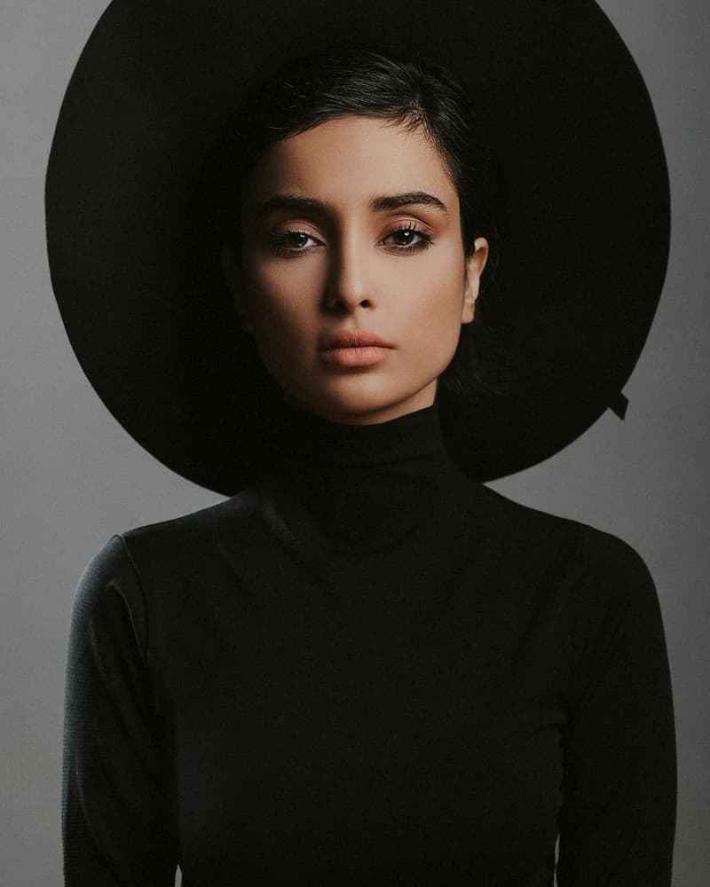 Elegant Black Hat by Amin Hamidnezhad — canvas wall art