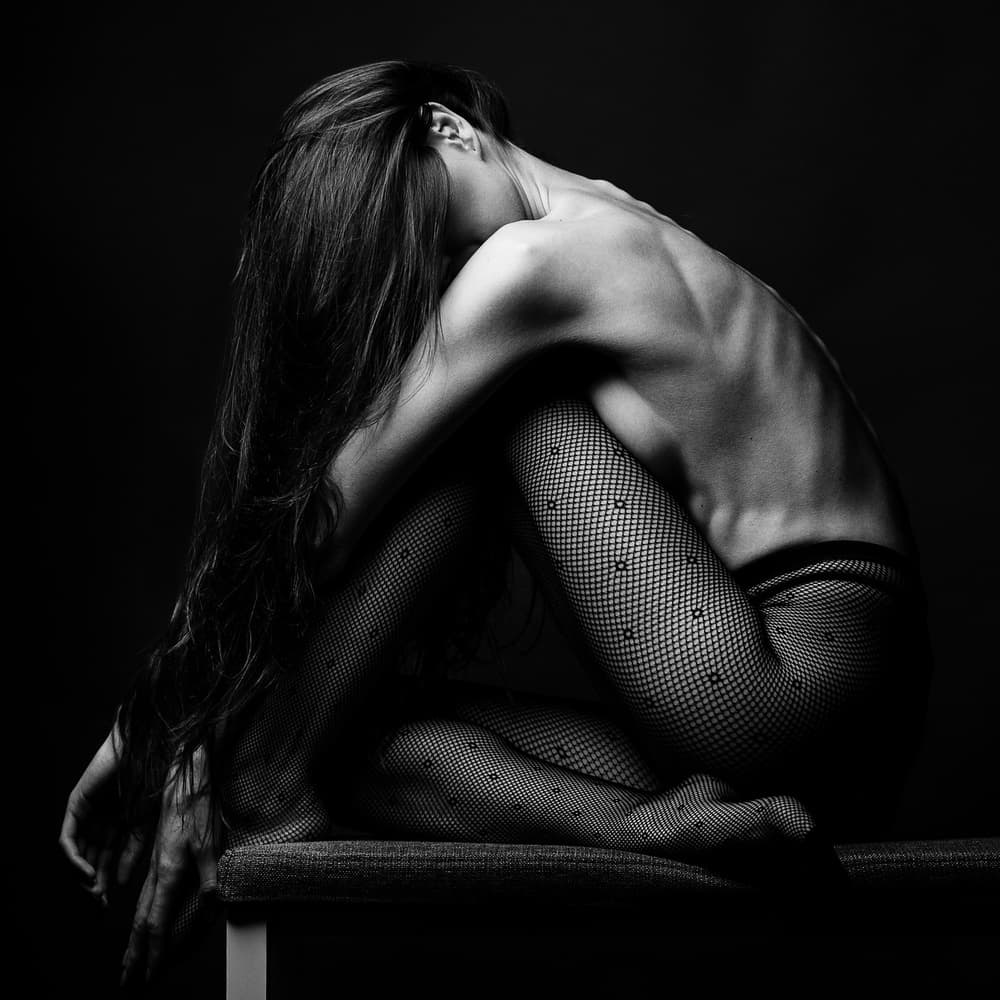 Graceful Melancholy Pose by Martin Krystynek MQEP — canvas wall art