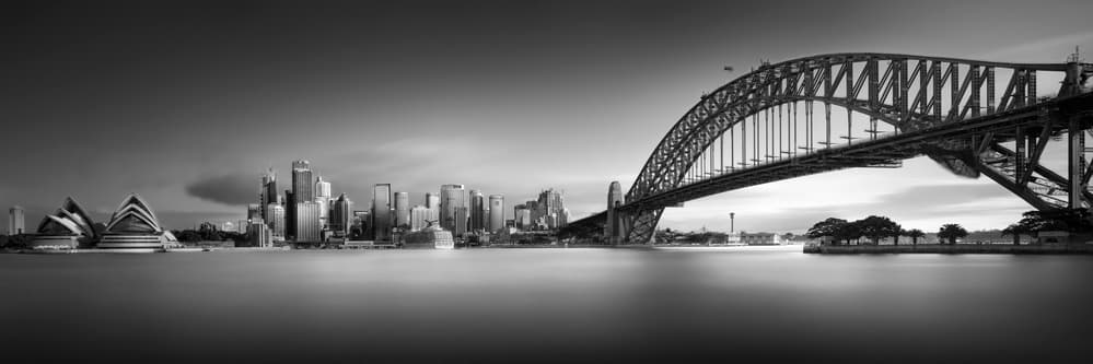 Iconic Sydney Cityscape by Akira TAKAUE — canvas wall art