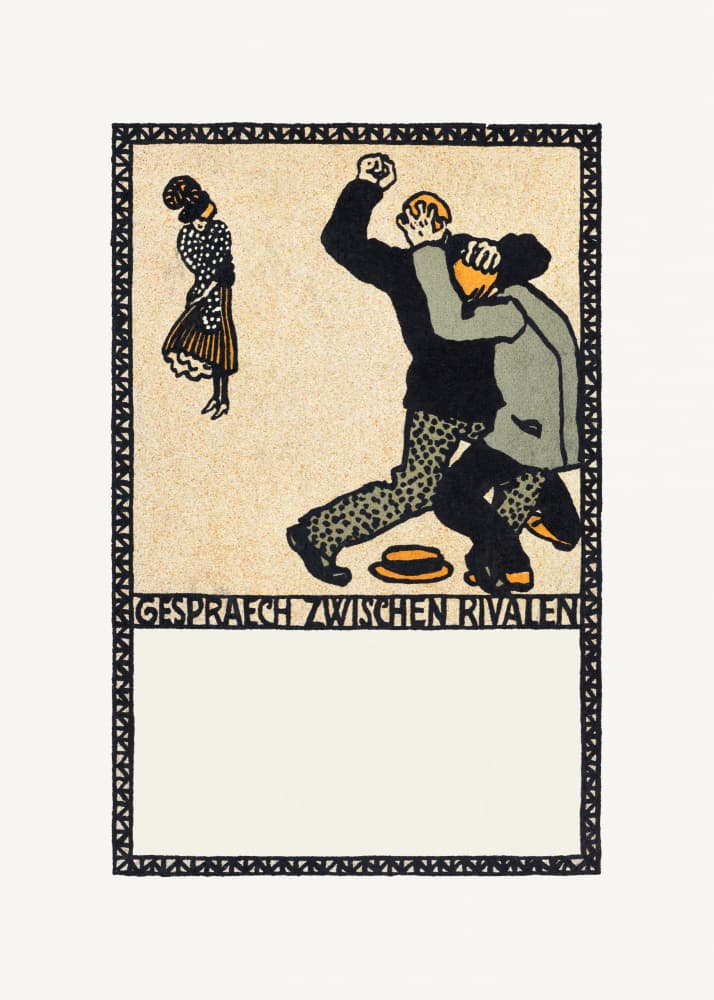 Conversation Between Rivals by Moriz Jung — canvas wall art