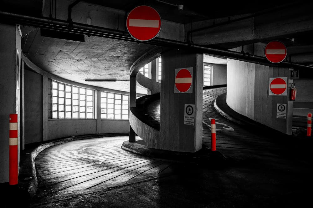 Urban Parking Spiral by Adela  Lia Rusu — canvas wall art