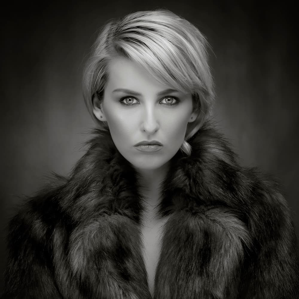 Dramatic Fur Portrait by Hugh Wilkinson — canvas wall art