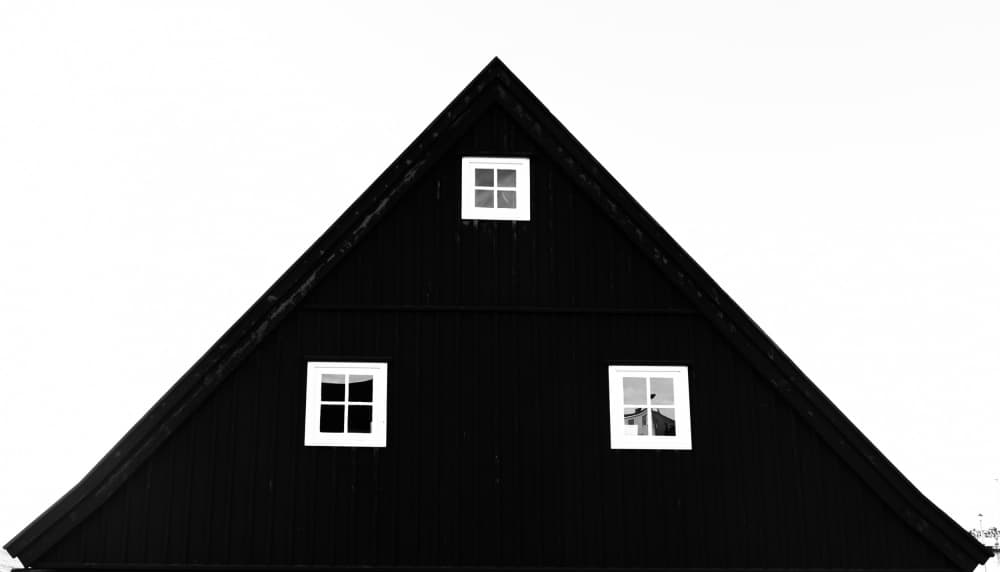 Black Gable Windows by Rui Wang — canvas wall art