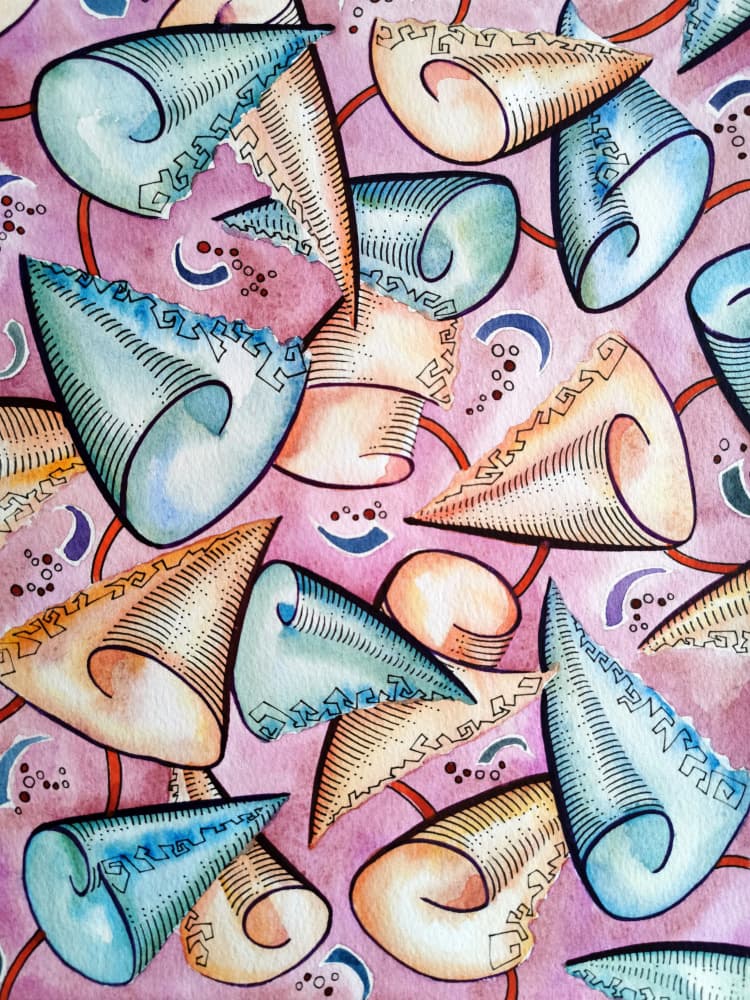 Whimsical Scroll Shapes