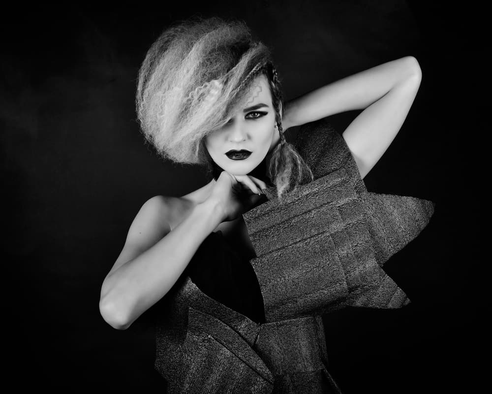 Dramatic Fashion Portrait by Alexandra Fira — canvas wall art