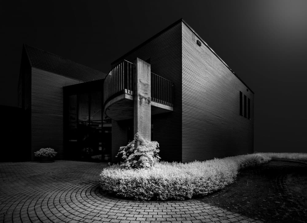 Modern Monochrome Architecture by Hans Günther — canvas wall art