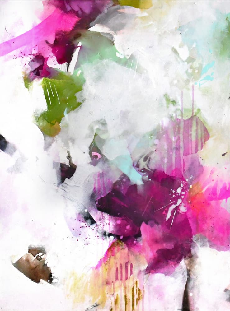 Vibrant Abstract Floral by Kirsten Handelmann — canvas wall art
