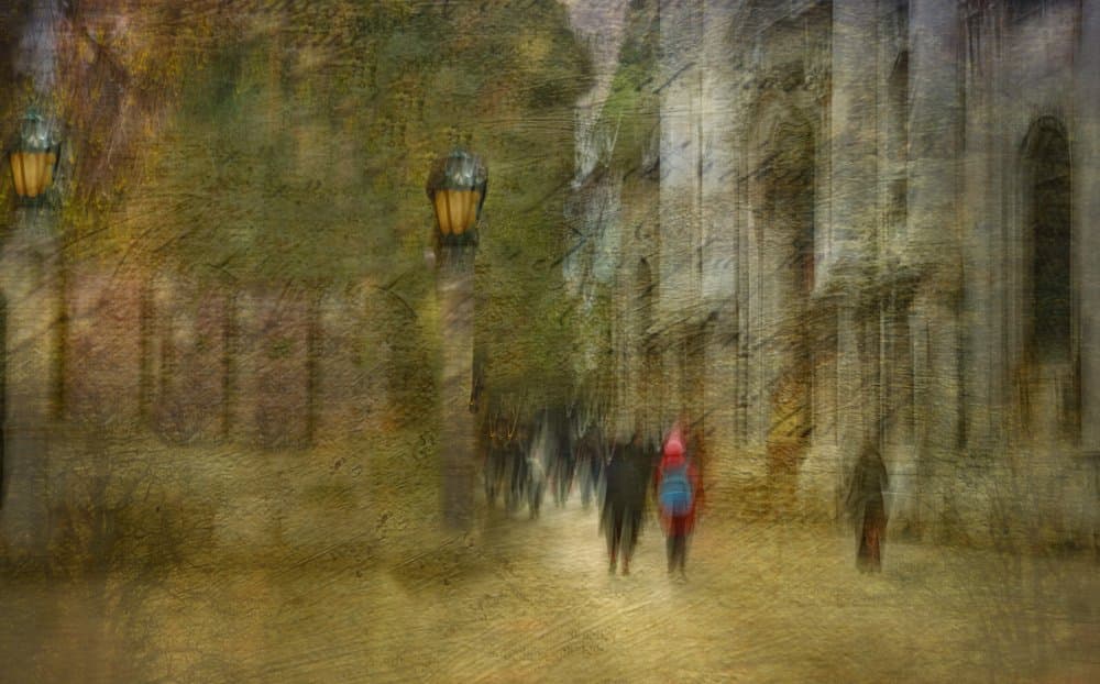 Impressionist City Walk by Anette Ohlendorf — canvas wall art