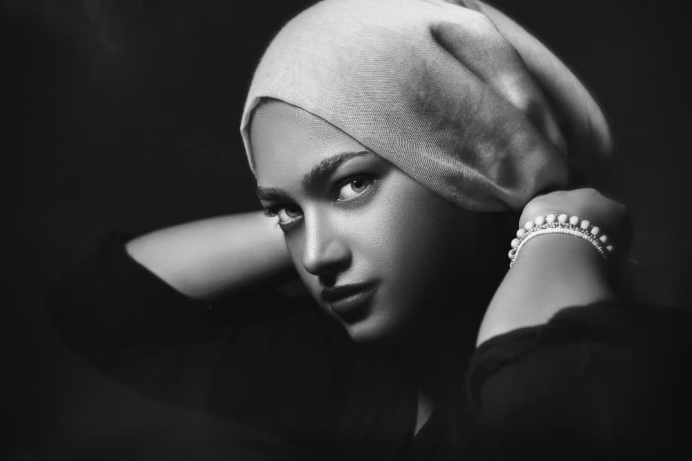 Elegant Turban Portrait by Amin Hamidnezhad — canvas wall art