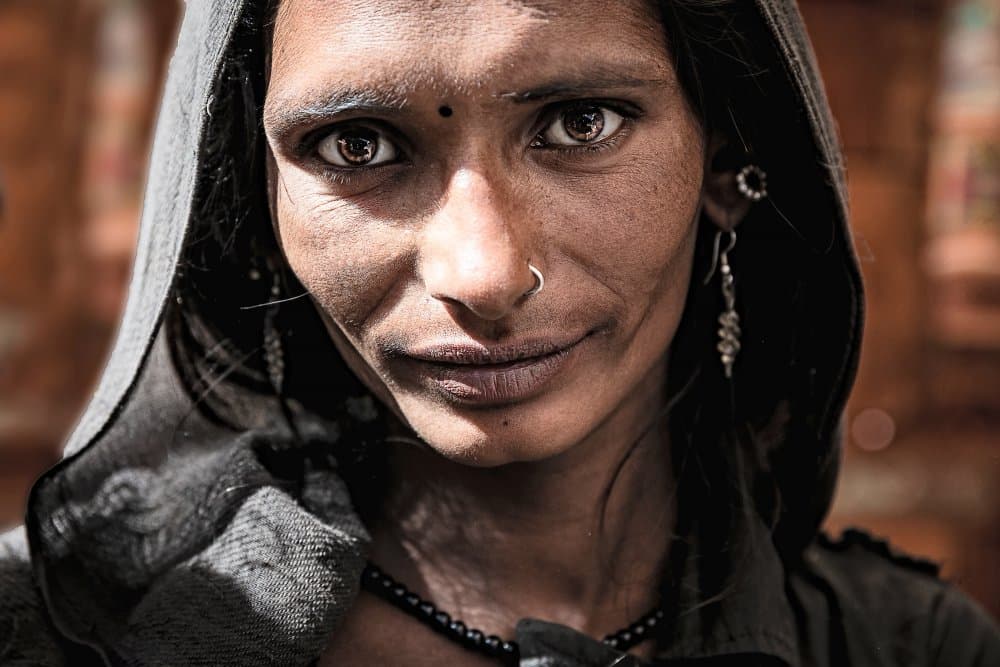 Candid Indian Gaze by Gloria Staffa — canvas wall art