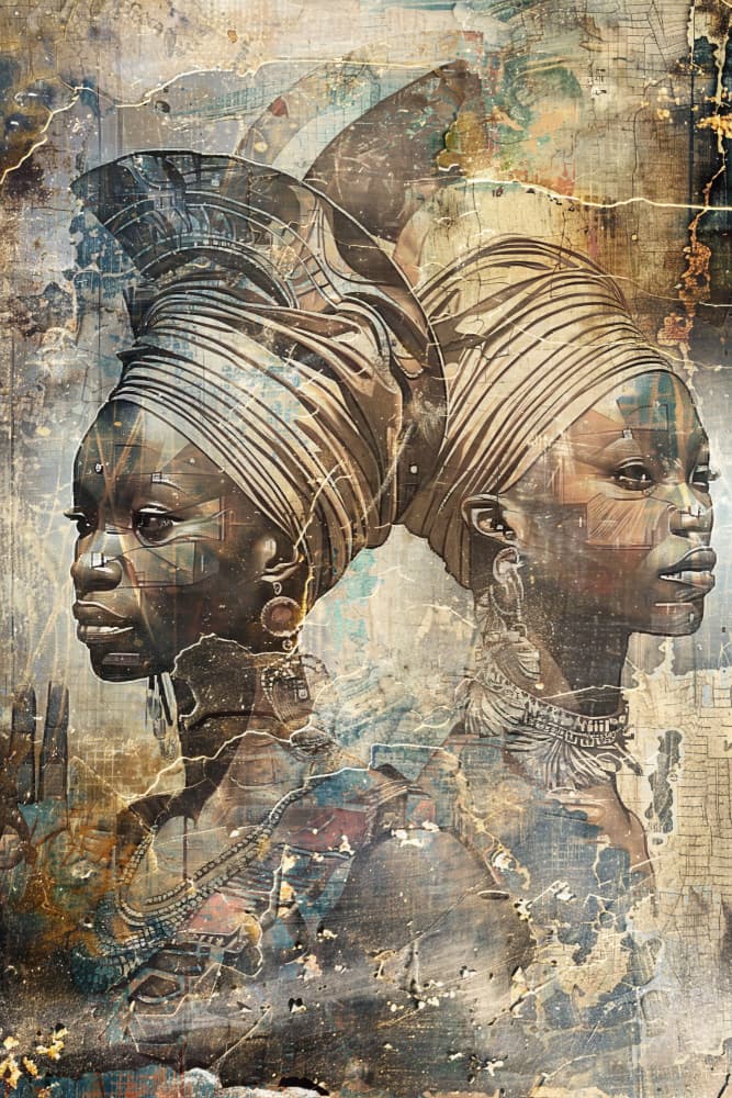 African Heritage Portraits by Rafal Kulik — canvas wall art