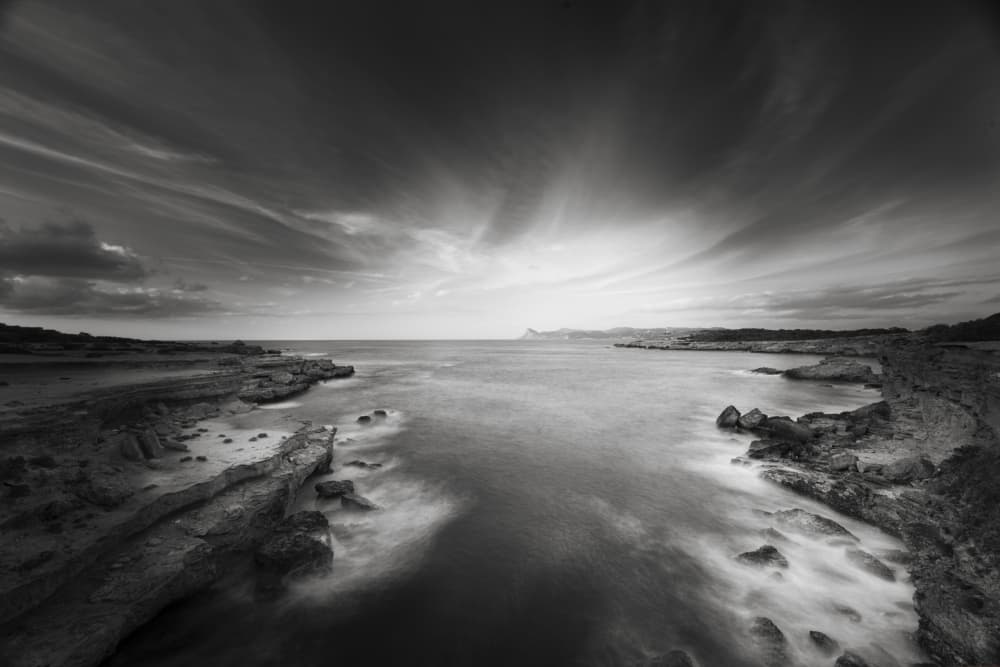 Moody Coastal Serenity by carmenvillar — canvas wall art