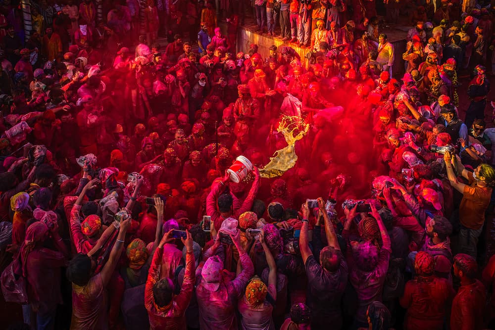 Holi Color Festival by Saurabh Sirohiya — canvas wall art