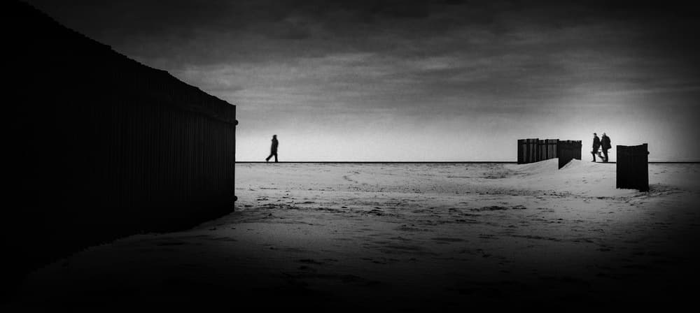 Solitary Beach Walk by João Castro — canvas wall art