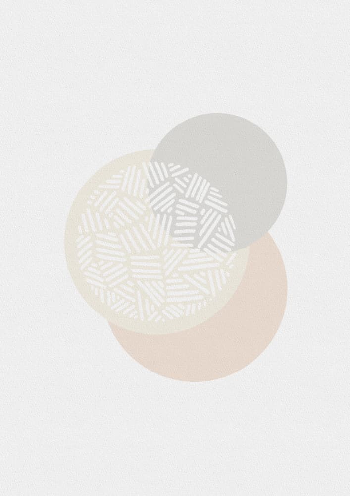 Soft Geometric Circles by Orara Studio — canvas wall art