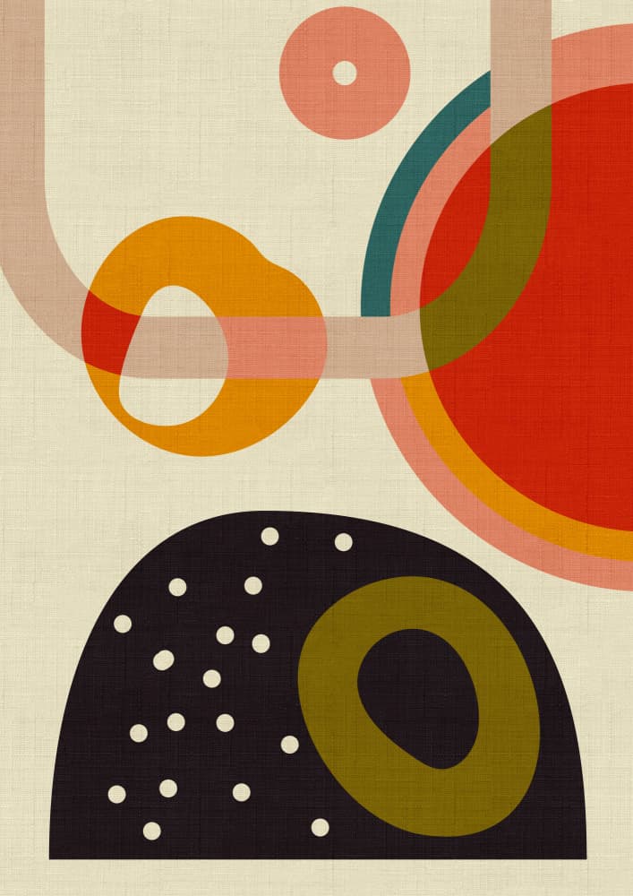 Mid Century Cirque 4 Kopie by Ana Rut Bre — canvas wall art