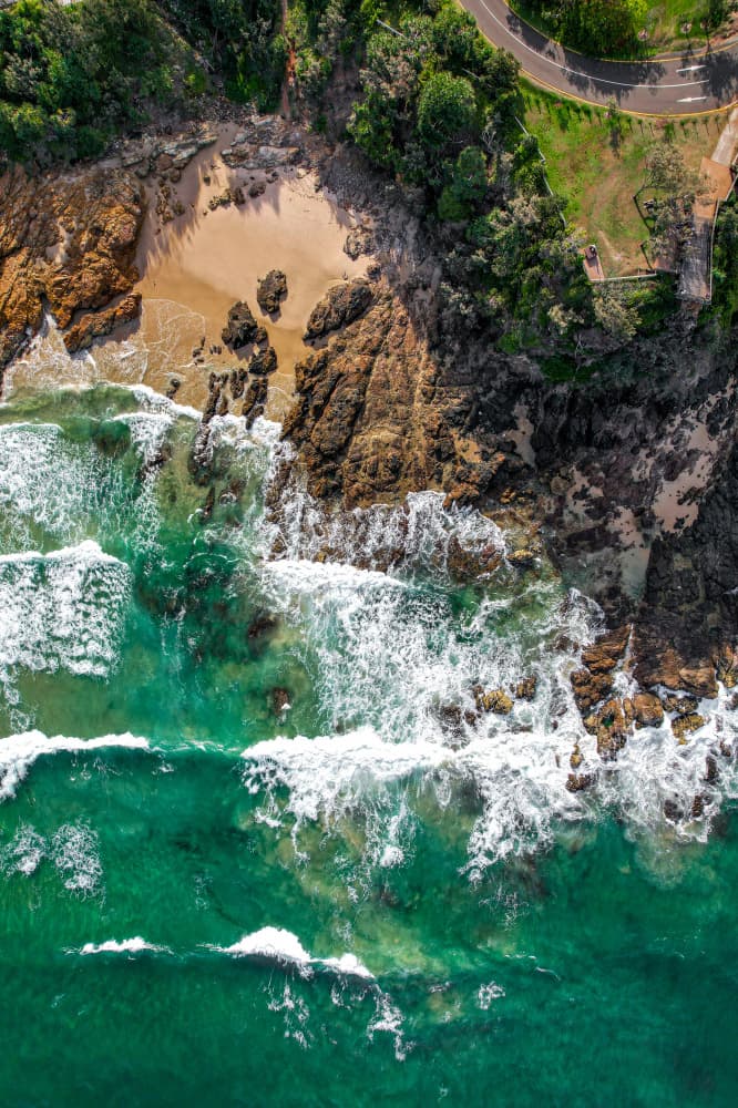 Ocean Waves Shoreline by Martin Blahák — canvas wall art