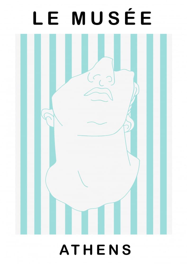 Athenian Statue Head by Talitha McQueen — canvas wall art