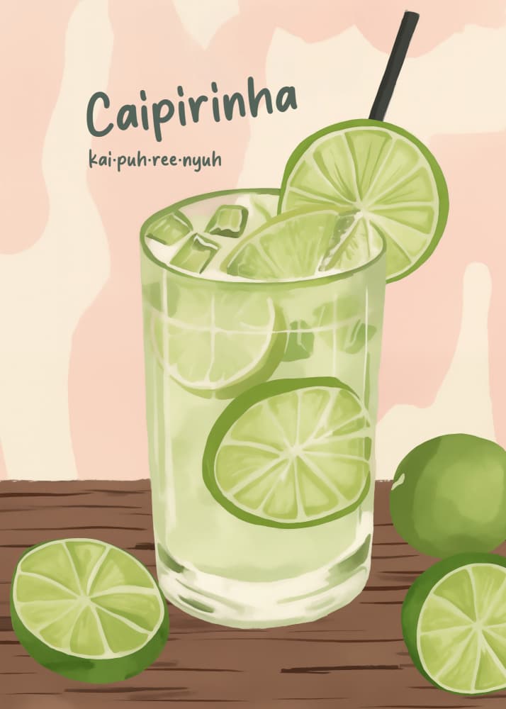 Refreshing Lime Caipirinha by Andreas Magnusson — canvas wall art