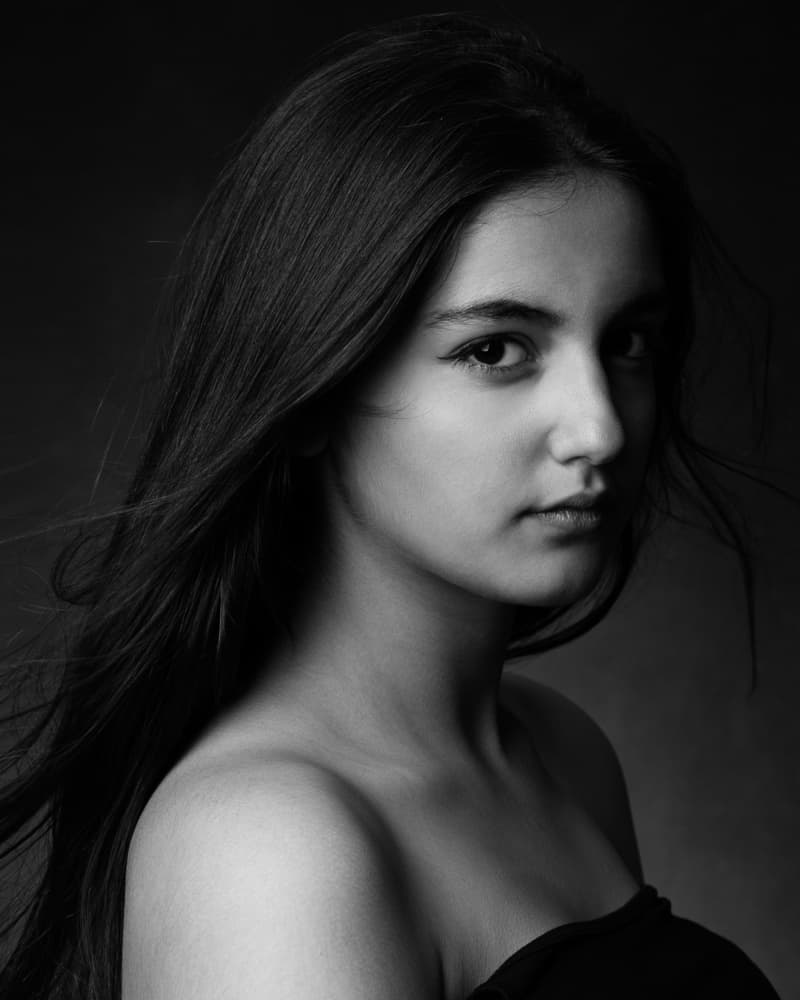 Elegant Woman Portrait by Mehdi Mokhtari — canvas wall art