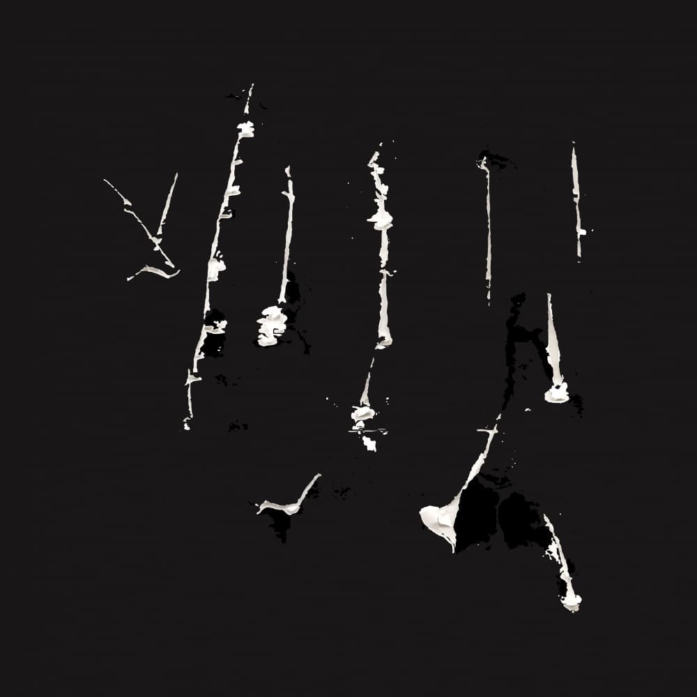 Abstract White Drips by Marika Barsrsind — canvas wall art