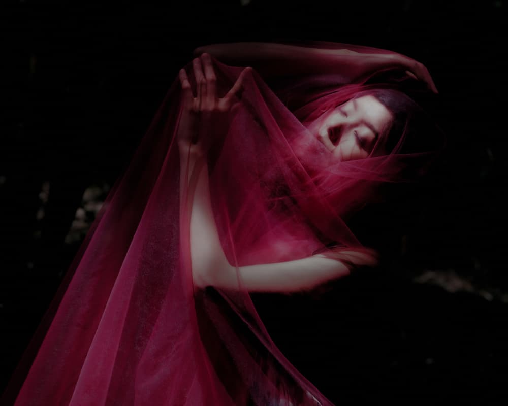 Ethereal Red Movement by Masayuki Kato — canvas wall art