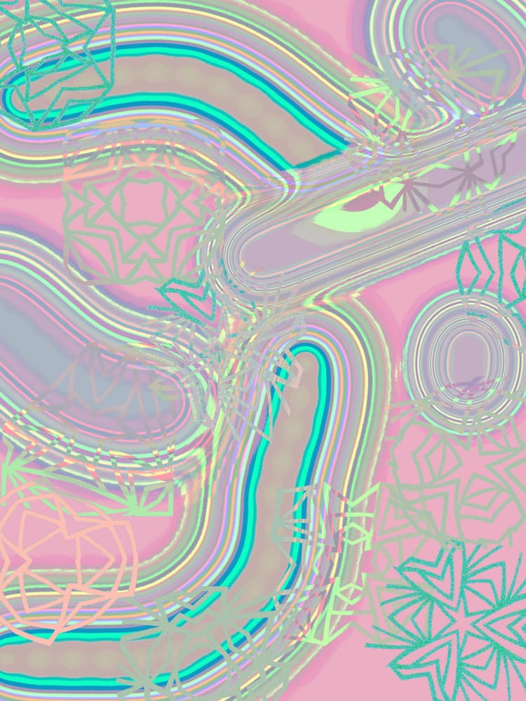 Dreamy Pastel Swirl by Vivian Kim — canvas wall art