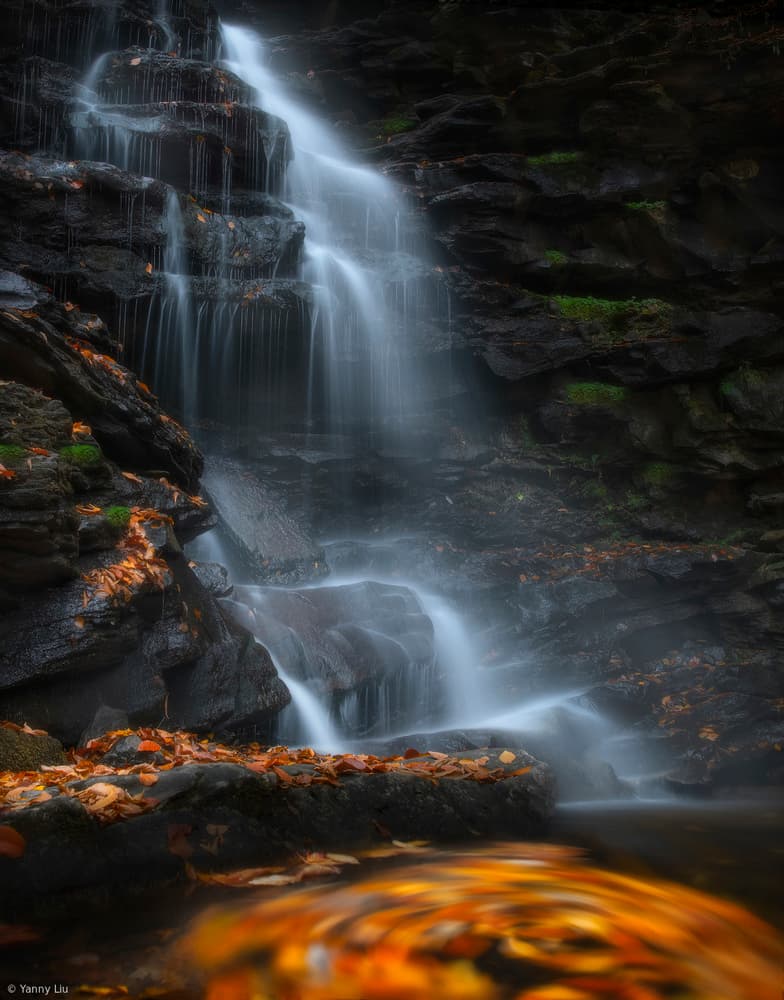 Swirl Falls by Yanny Liu — canvas wall art
