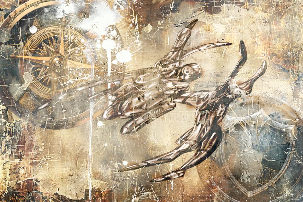 Dancing Figures of Exploration by Rafal Kulik — canvas wall art