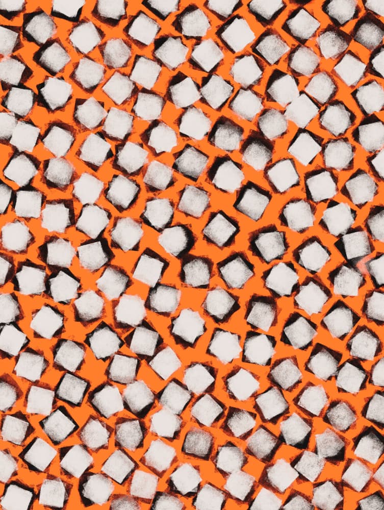Vibrant Cubes by Treechild — canvas wall art