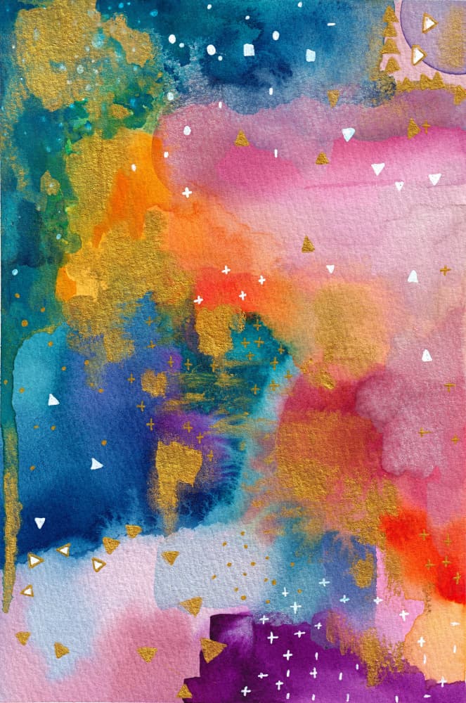 Vibrant Gold Abstract by Camille Contini — canvas wall art