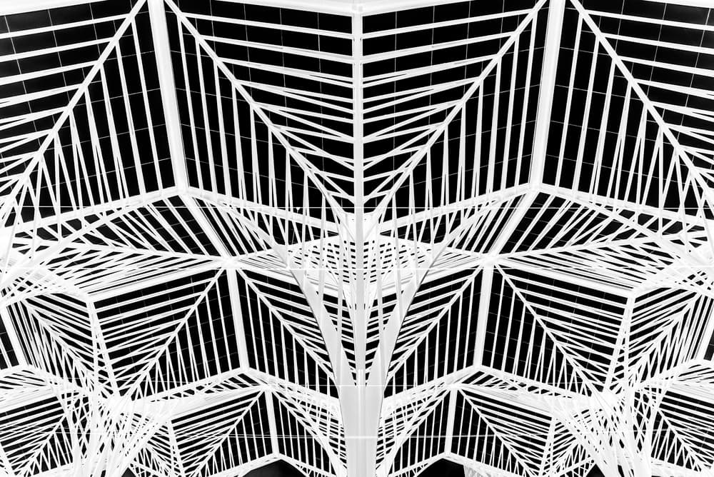 Geometric Canopy Ceiling by Linda Wride — canvas wall art