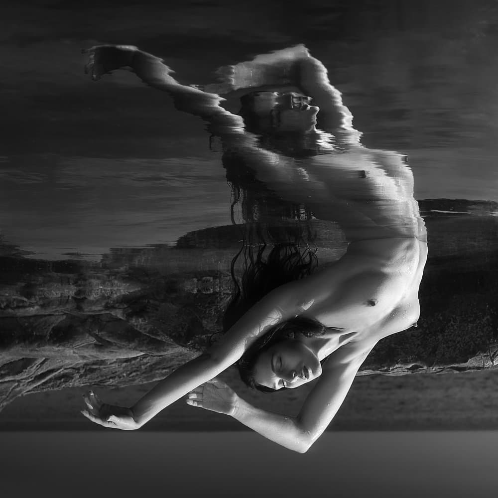 Submerged Dance Reflection by Paolo Lazzarotti — canvas wall art