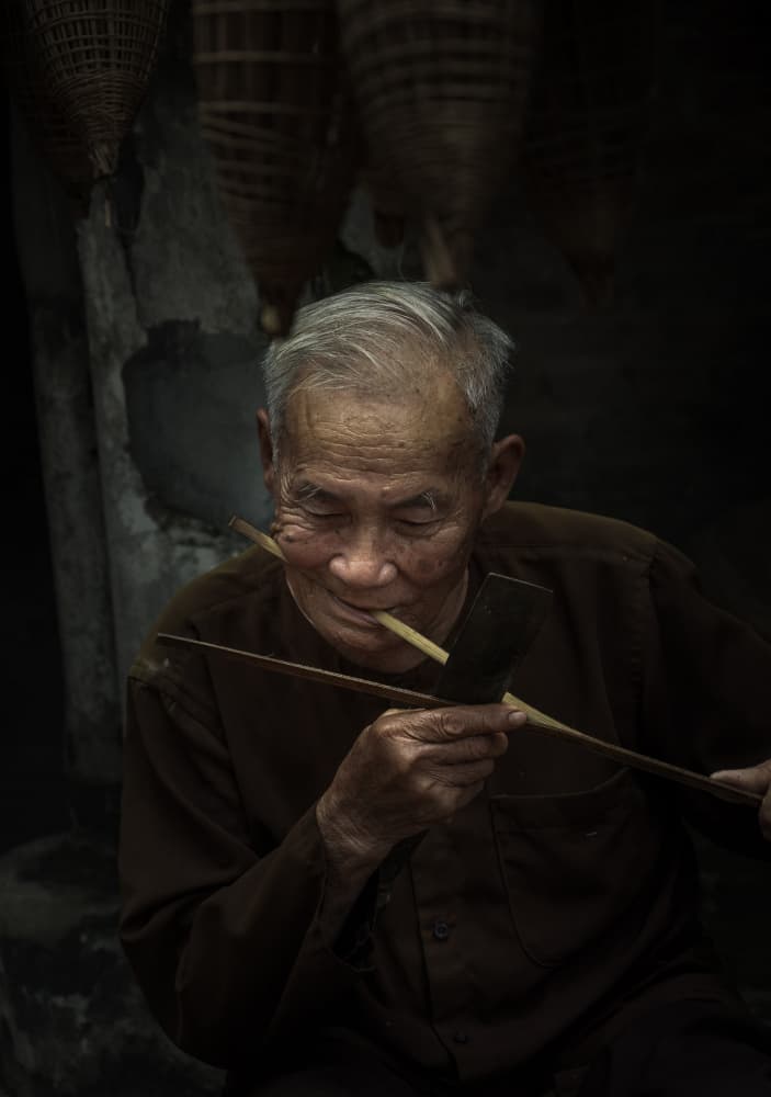 Traditional Artisan's Focus by Jack Ou — canvas wall art