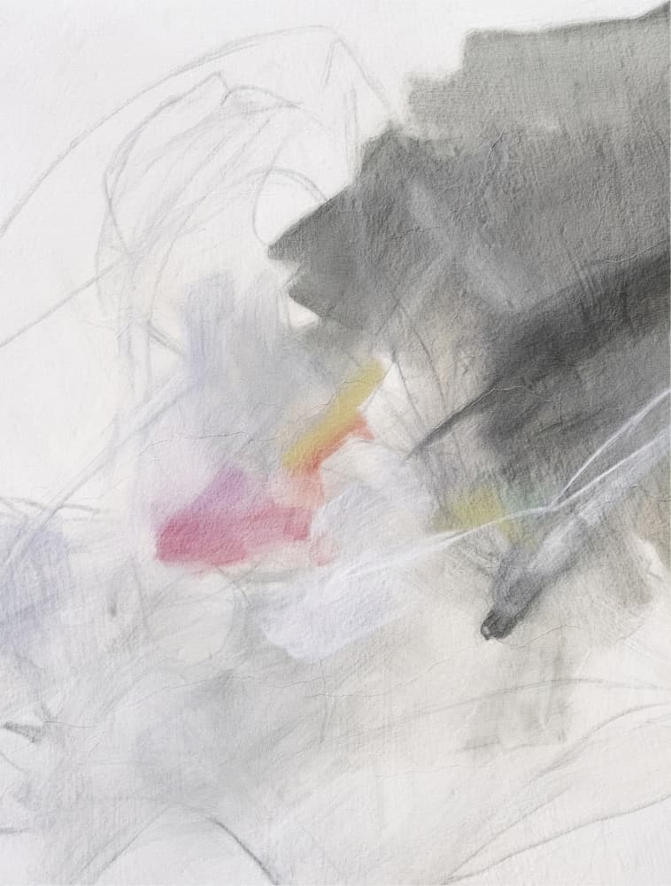 Expressive Grey Pink Abstract by Alma — canvas wall art