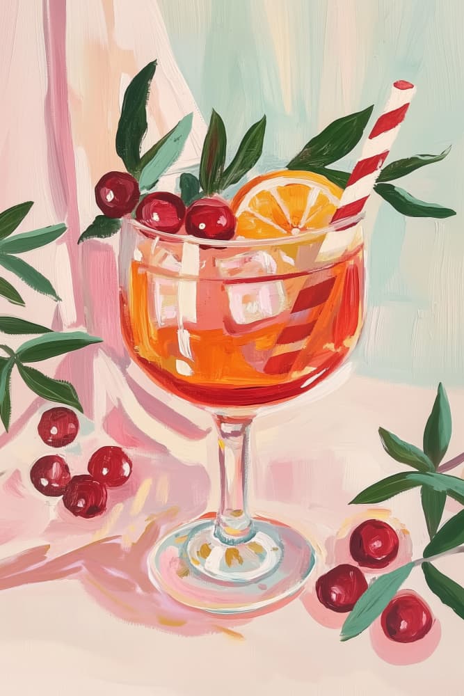 Refreshing Summer Drink by Melloi Art Prints — canvas wall art