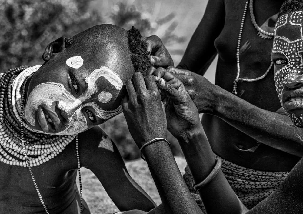 African Tribal Adornment by Joxe Inazio Kuesta Garmendia — canvas wall art