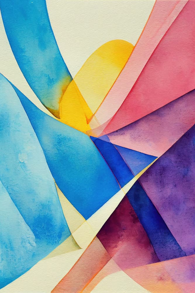Vibrant Watercolor Flow by Mauro — canvas wall art