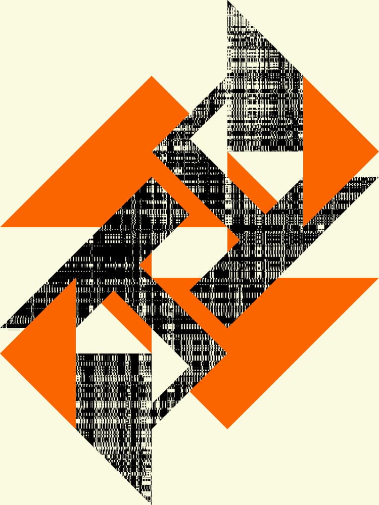 Dynamic Geometric Abstraction by Petr Strnad — canvas wall art